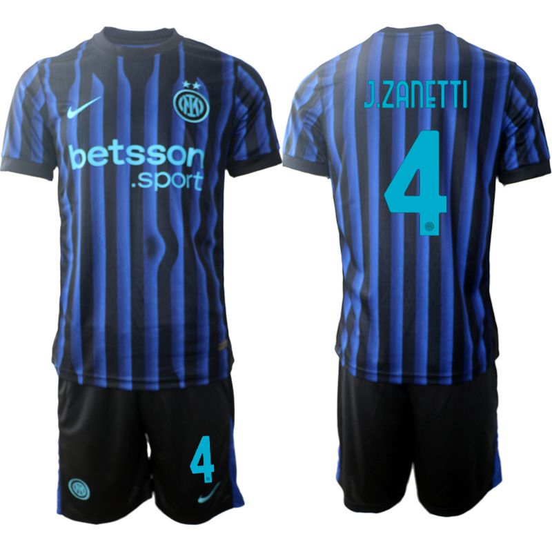 Men 2025-2026 Club Inter Milan CF home Black #4 Soccer Jersey1